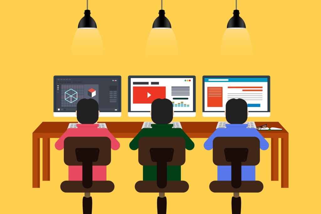 Image vectorielle coworking